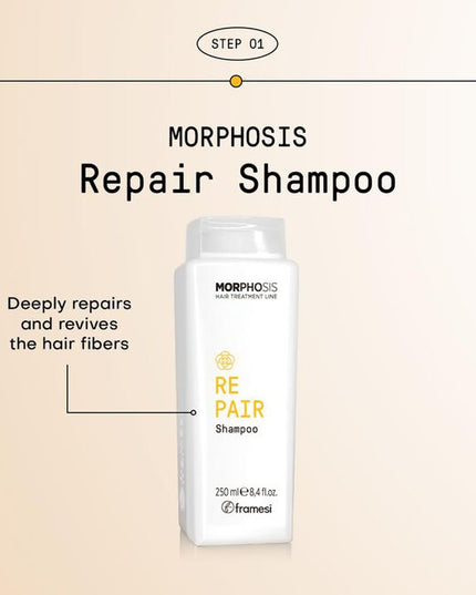 Fortifying and moisturizing shampoo enriched with Camellia Oil for overtreated, damaged, and dehydrated hair. Deeply repairs and revives the hair fibers with tangible moisturizing and restorative results. Regular use improves strength and resilience and increases the protective and restructuring effects.