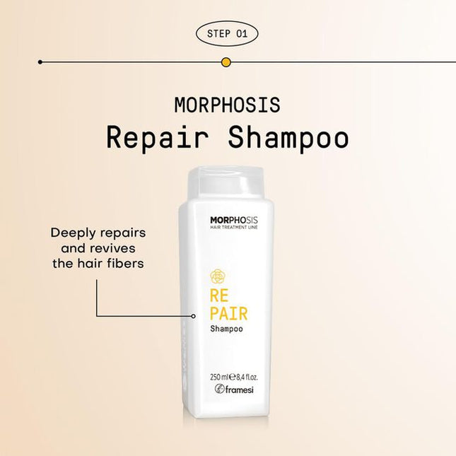 Fortifying and moisturizing shampoo enriched with Camellia Oil for overtreated, damaged, and dehydrated hair. Deeply repairs and revives the hair fibers with tangible moisturizing and restorative results. Regular use improves strength and resilience and increases the protective and restructuring effects.