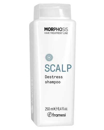 Soothing cleanser, pH balanced for sensitive scalps. Enriched with Fermented Organic Arnica, Chamomile Extract, Vitamin B12, Licorice Extract, Arginine, Vitamin E, and Menthol, it gently washes with a refreshing action, relief to any stressed scalp.