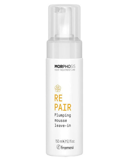 A repairing leave-in mousse that provides an immediate effect of reconstruction and manageability for fine hair. Camellia Oil, hydrolyzed Vegetable Micro-Keratin, and plant Ceramides condition and moisturize the hair, leaving it manageable, bouncy, and shiny.