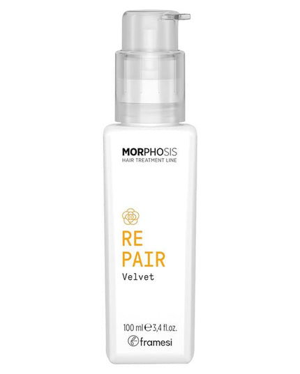 A repairing fluid that provides an immediate effect of reconstruction and manageability by enveloping the hair in a protective layer of condition and shine. Enriched with Camellia Oil and Hyaluronic Acid fills porous hair, leaving it smooth, provides body, and removes frizz. Nourishing and moisturizing ingredients leave hair with immediate softness and manageability.