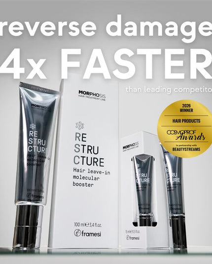Restructuring, anti-breakage leave-in serum for scalp and hair. Revives and plumps up the hair fibres from within, leaving them strong, full-bodied and silky smooth. It hydrates and rebalances the scalp, leaving the hair stronger and shinier.
