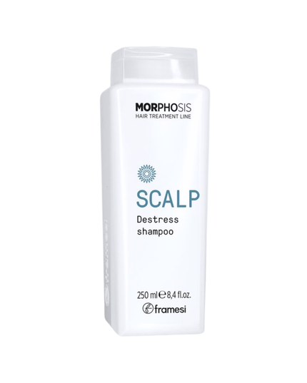 Soothing cleanser, pH balanced for sensitive scalps. Enriched with Fermented Organic Arnica, Chamomile Extract, Vitamin B12, Licorice Extract, Arginine, Vitamin E, and Menthol, it gently washes with a refreshing action, relief to any stressed scalp.