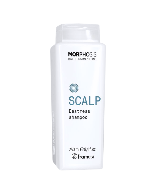 Soothing cleanser, pH balanced for sensitive scalps. Enriched with Fermented Organic Arnica, Chamomile Extract, Vitamin B12, Licorice Extract, Arginine, Vitamin E, and Menthol, it gently washes with a refreshing action, relief to any stressed scalp.