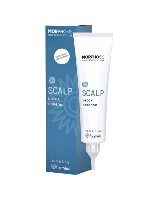 Caring for the scalp - sensitive exfoliating. Pre-shampoo detoxifying treatment for deep cleansing of irritated, sensitive, distressed scalps. Enriched with Purifying Cypress Extract, Tea Tree Oil, Lemon Essential Oil, Arginine, and Vitamin E, it removes impurities while protecting the scalp from polluting substances. Has an immediate soothing effect even on the most sensitive scalp.