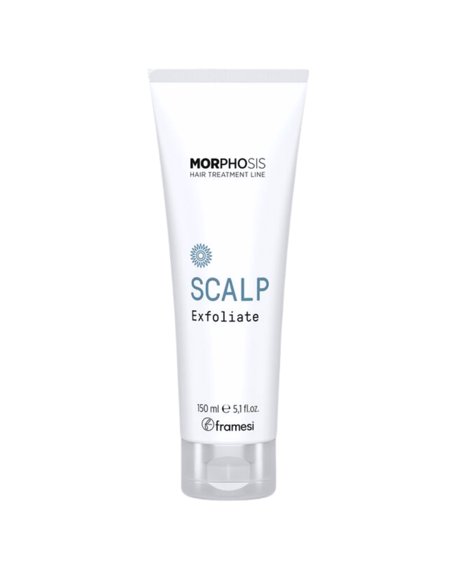 Caring for the scalp. A gentle pre-shampoo exfoliation treatment for deep cleansing of the scalp. Gently exfoliates and removes styling product residue and dead scalp while alleviating dryness. Ideal for preparing the scalp for other Morphosis treatments. 
