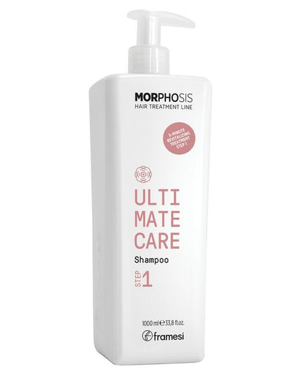 Concentrated Three-Step In-Salon Treatment that deeply hydrates, fills pores, closes cuticles, and smooths the surface of the hair. Its formula is enhanced with Fermented Peony and Hyalorice Extract disciplines and hydrates the hair fiber by carrying out a deep anti-frizz action. THE ULTIMATE CARE IN-SALON system consists of the following 3 products: SHAMPOO, MAXIMIZER, and TREATMENT.