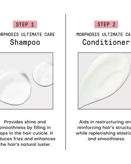 Its formula enriched with Peony and Hyualurice disciplines and hydrates the hair fiber with an in-depth anti-frizz effect.