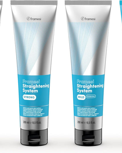 A highly protective, formaldehyde-free straightening system that helps hair acquire new texture with a short processing time. It removes frizz, leaving hair sleek, smooth, and more manageable. Framesi Straightening System allows you to create texture by refining natural curl through relaxing, curl reduction and redirection of natural growth patterns. Framesi Straightening System has a lower pH than conventional relaxers, allowing you to create stunning effects while preserving the integrity of the hair.