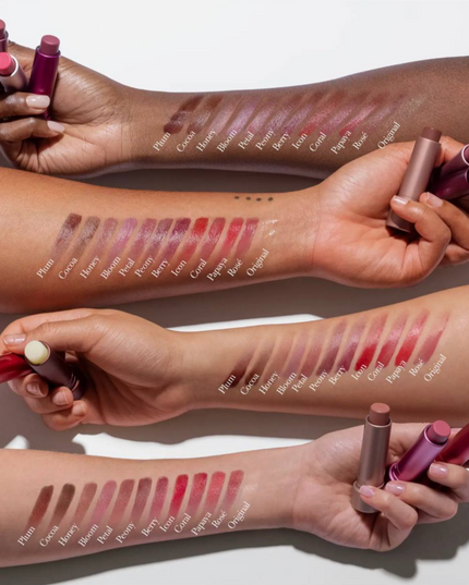 A 24-hour hydrating lip balm that offers a sheer, buildable color with a smooth, buttery texture.