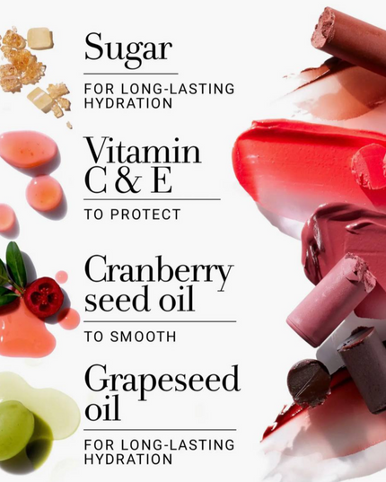 A 24-hour hydrating lip balm that offers a sheer, buildable color with a smooth, buttery texture.