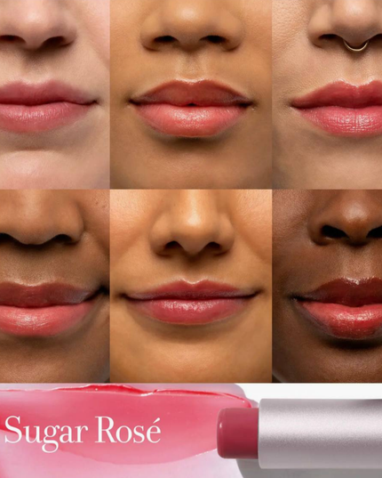 A 24-hour hydrating lip balm that offers a sheer, buildable color with a smooth, buttery texture.