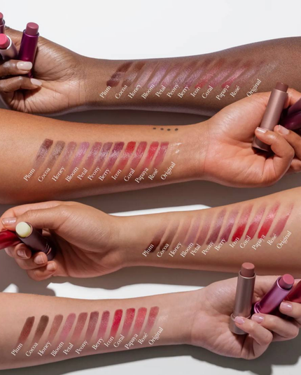 A 24-hour hydrating lip balm that offers a sheer, buildable color with a smooth, buttery texture.