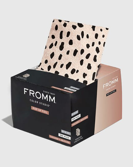 Medium weight embossed cheetah print color foils ideal for multi-color work, balayage, and freehand painting techniques.