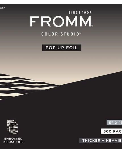 Medium weight embossed zebra print color foils ideal for multi-color work, balayage, and freehand painting techniques.