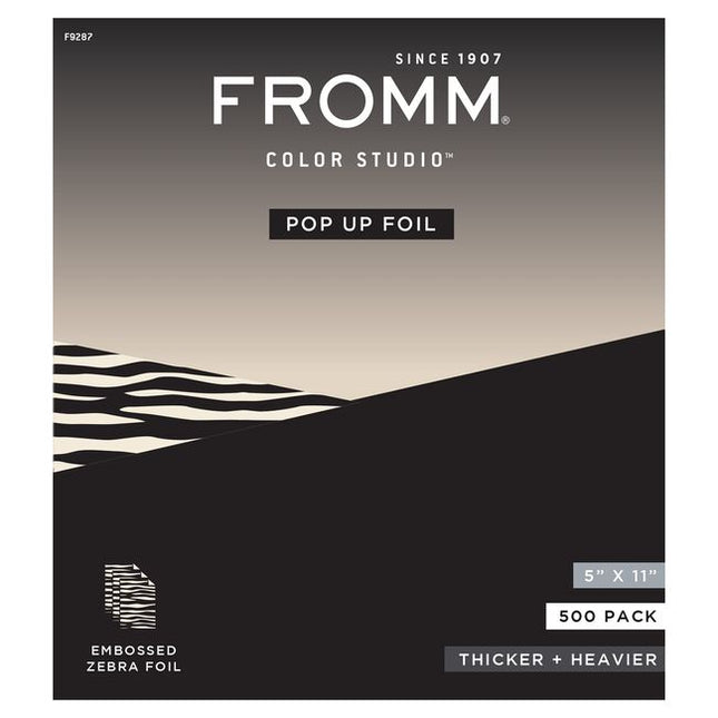 Medium weight embossed zebra print color foils ideal for multi-color work, balayage, and freehand painting techniques.