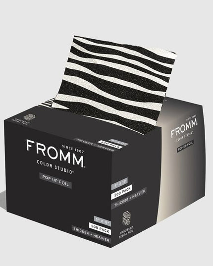 Medium weight embossed zebra print color foils ideal for multi-color work, balayage, and freehand painting techniques.