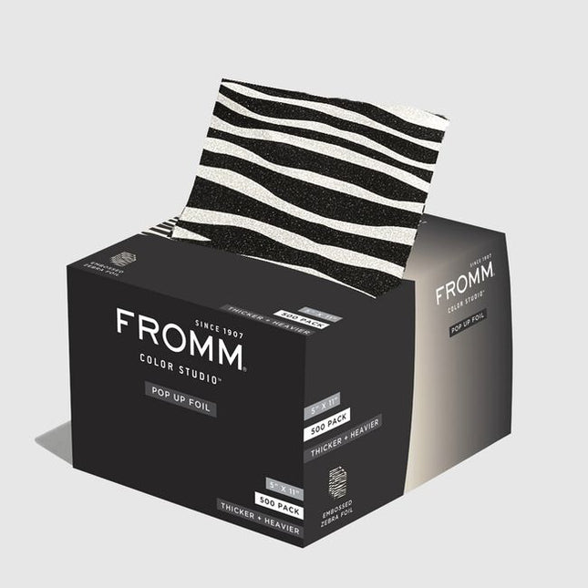 Medium weight embossed zebra print color foils ideal for multi-color work, balayage, and freehand painting techniques.