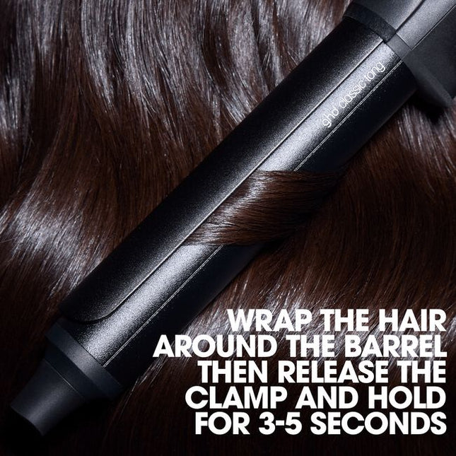Professional Chronos Classic 1" Tong for up to 3x Faster, HD frizz-free curls and waves that last all day. With curl responsive technology for ultimate heat consistency of 365°F and no extreme heat damage.