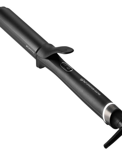 Professional Chronos Grand 1.25" Tong for up to 3X Faster, HD frizz-free bouncy voluminous curls that last all day. With curl responsive technology for ultimate heat consistency of 365°F and no extreme heat damage.