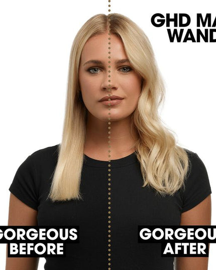 Professional Chronos Max 1.5" Wand for up to 3x faster, HD frizz-free soft waves and looser formed waves that last all day. With curl responsive technology for ultimate heat consistency of 365°F and no extreme heat damage.