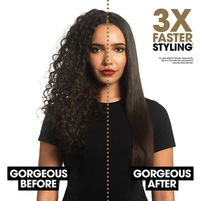 Introducing ghd's professional HD motion-responsive™ styler, ghd chronos; for one stroke high-definition results that last. ghd's most advanced styler, suitable for all hair types. For 3x faster styling and high-definition results.