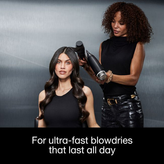Introducing GHD's unbeatably fast hair dryer – Experience a new era in blow drying with the ghd speed ionic hair dryer in black, featuring breakthrough ghd haloTM dual-airflow technology, uniting power with control for cool-scalp and cool-touch with no heat damage.