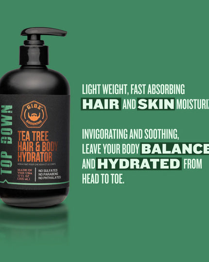 Lightweight, Fast-Absorbing Moisturizer for Hair and Skin, Invigorating and Soothing tingle experience from the Top Down (Head to Toe). Light Viscosity formula for an easy, no build-up application