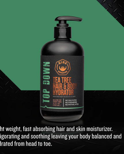 Lightweight, Fast-Absorbing Moisturizer for Hair and Skin, Invigorating and Soothing tingle experience from the Top Down (Head to Toe). Light Viscosity formula for an easy, no build-up application