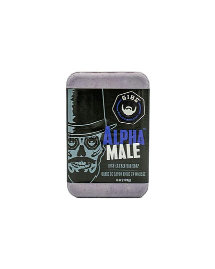 A Gently Exfoliating, Rich-Lather, Heavenly Smelling Brick of Soap. Get a real handle on your grooming routine with The Alpha Male Bar, an all-over brick of man-soap that moisturizes and exfoliates. Shea butter and jojoba seed powder leave you, and your man parts, squeaky clean, topping it off with antioxidant benefits of Acai oil. This baby boasts a super-rich, sulfate-free man lather perfect for shaving or putting your manscaping on point.