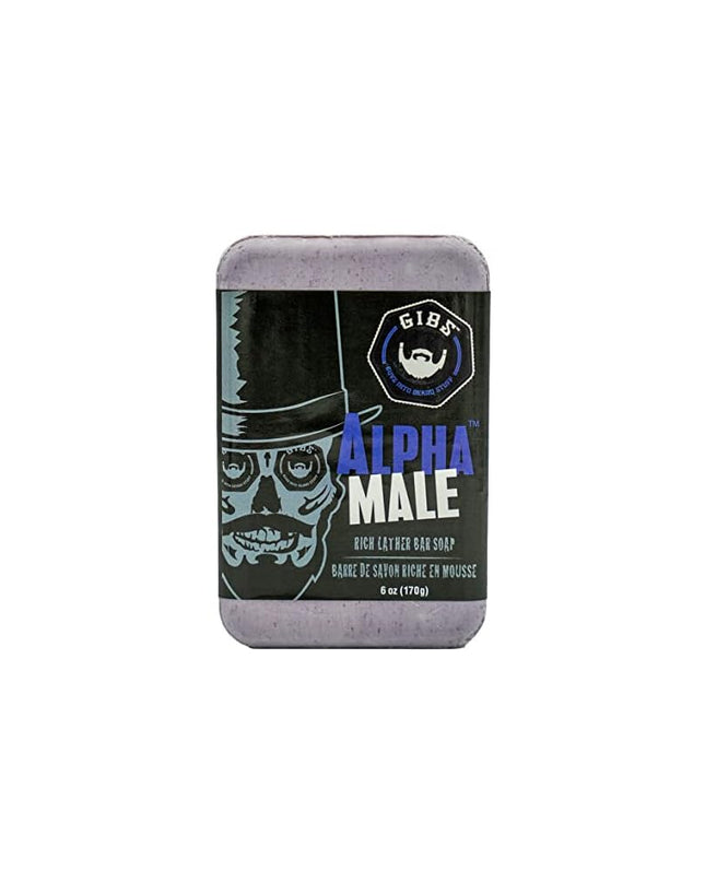 A Gently Exfoliating, Rich-Lather, Heavenly Smelling Brick of Soap. Get a real handle on your grooming routine with The Alpha Male Bar, an all-over brick of man-soap that moisturizes and exfoliates. Shea butter and jojoba seed powder leave you, and your man parts, squeaky clean, topping it off with antioxidant benefits of Acai oil. This baby boasts a super-rich, sulfate-free man lather perfect for shaving or putting your manscaping on point.