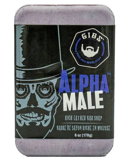 A Gently Exfoliating, Rich-Lather, Heavenly Smelling Brick of Soap. Get a real handle on your grooming routine with The Alpha Male Bar, an all-over brick of man-soap that moisturizes and exfoliates. Shea butter and jojoba seed powder leave you, and your man parts, squeaky clean, topping it off with antioxidant benefits of Acai oil. This baby boasts a super-rich, sulfate-free man lather perfect for shaving or putting your manscaping on point.