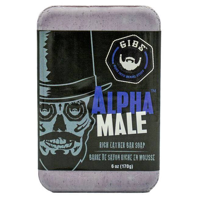 A Gently Exfoliating, Rich-Lather, Heavenly Smelling Brick of Soap. Get a real handle on your grooming routine with The Alpha Male Bar, an all-over brick of man-soap that moisturizes and exfoliates. Shea butter and jojoba seed powder leave you, and your man parts, squeaky clean, topping it off with antioxidant benefits of Acai oil. This baby boasts a super-rich, sulfate-free man lather perfect for shaving or putting your manscaping on point.