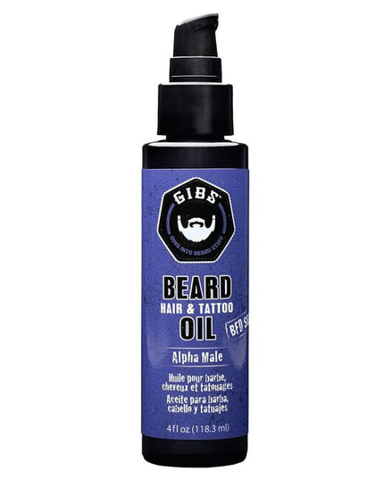 Alpha Male is GIBS' Anniversary Edition of our famous Beard, Hair & Tattoo Oils! Featuring a brand new fragrance, this oil is packed with nourishing ingredients, including Argan, Olive, Passion Fruit, Sunflower Seed, Copalba Balsam and Acai oils. To top it off, it comes in a glass skull bottle, complete with alpha-worthy top hat cap.