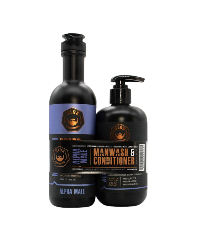 Alpha Male Holiday Duo Includes:

(1) - Alpha Male Manwash 3-in-1
(1) - Alpha Male Conditioner