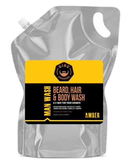 All a guy really needs in the shower is a smile. Because you have better things to do than stress over your man tresses, our Man Wash BHB is the perfect power tool for the splash and dash. Slice precious time out of your cleansing routine with this all-over lather that takes care of your beard, hair and nether regions in triple time.