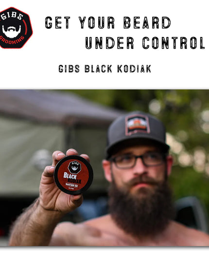 Black Kodiak Beard Balm (previously Black Cognac). This double duty wonder product acts as a balm and pomade in one, busting a smooth move on your beard, smoothing strands into place, and keeping it at attention for whatever life throws your way.