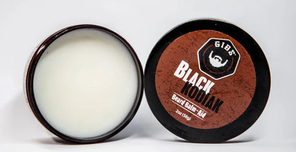Black Kodiak Beard Balm (previously Black Cognac). This double duty wonder product acts as a balm and pomade in one, busting a smooth move on your beard, smoothing strands into place, and keeping it at attention for whatever life throws your way.