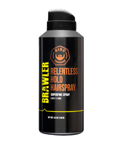 Relentless hold in a superfine spray makes Gibs Brawler Bantamweight Hairspray the most hardcore men's finishing spray in the ring. Fortified with Cocoa, Passion fruit and Dragon's Blood extracts, it not only provides hold that's got your back all day and night, but leaves your hair in even better shape than before. Strong hair and a stronger hold? talk about a one-two punch!