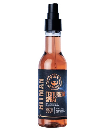 When you're a man on the run, you don't have time to primp and style. With Gib's Hitman Texturizing Spray, all it takes is a one quick shot and a tousle with your fingers for a textured, messy, just-drove-off-in-a-cloud-of-dust look. Topped off with Keratin, Hops and Holy Basil, this spray isn't for the weak hearted (or haired).