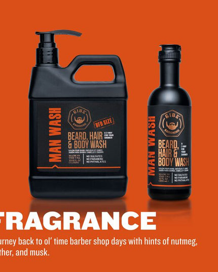 Get the ultimate 3-way with GIBS Man Wash BHB! You’ll instantly experience a rugged fragrant blend of Citrus, Oak & Basil using Manwash BHB but it doesn’t stop with only smelling great, this wash also cleanses and conditions your skin naturally with Copaiba Balsam Oil & Tea Tree Oils.