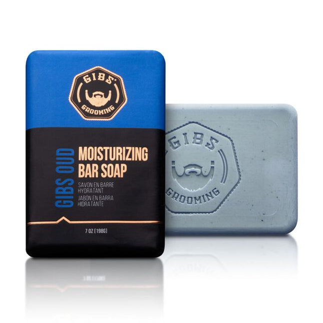 GIBS Grooming's Oud Moisturizing bar soap is a gentle yet effective way to cleanse your skin. Infused with a captivating Oud fragrance, each use will leave you with the perfect blend of feeling clean and smelling great!