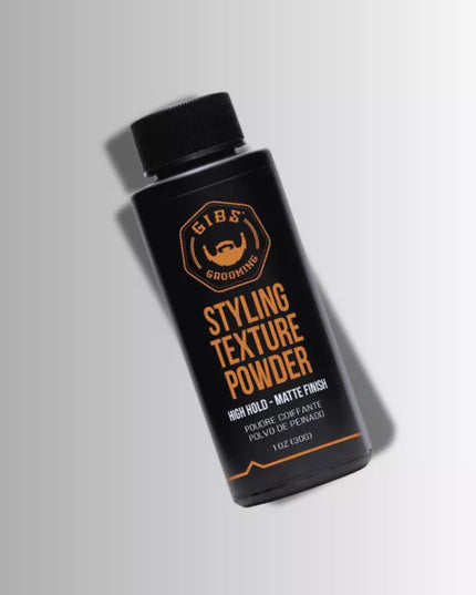 GIBS Styling Texture Powder provides lightweight volume and dynamic texture. Maintain all day texture and volume with a strong re-workable hold and natural matte finish.