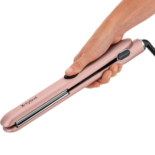 The X-Hybrid straightening iron is meticulously crafted to meet the demands of expert stylists who seek high-performing, reliable equipment. Engineered and designed in Italy with advanced technology and superior materials, this tool delivers outstanding results across all hair types and styles, empowering professionals to achieve precision and excellence with every use.