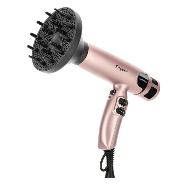 The Gamma+ Hair X-Hybrid Professional Hair Dryer is your go-to tool for innovative, high-quality, and reliable performance in the salon. Crafted with professionals in mind, it combines power, Ionic technology, temperature control, and ergonomic design to elevate your styling experience."
