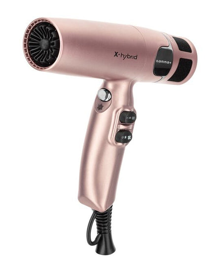 The Gamma+ Hair X-Hybrid Professional Hair Dryer is your go-to tool for innovative, high-quality, and reliable performance in the salon. Crafted with professionals in mind, it combines power, Ionic technology, temperature control, and ergonomic design to elevate your styling experience."