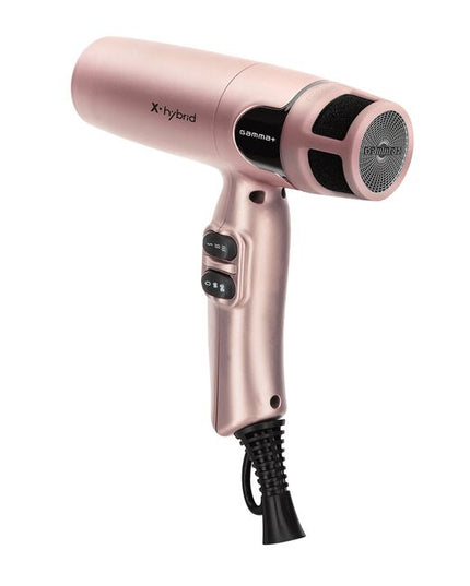 The Gamma+ Hair X-Hybrid Professional Hair Dryer is your go-to tool for innovative, high-quality, and reliable performance in the salon. Crafted with professionals in mind, it combines power, Ionic technology, temperature control, and ergonomic design to elevate your styling experience."