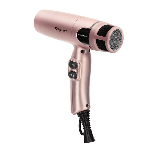 The Gamma+ Hair X-Hybrid Professional Hair Dryer is your go-to tool for innovative, high-quality, and reliable performance in the salon. Crafted with professionals in mind, it combines power, Ionic technology, temperature control, and ergonomic design to elevate your styling experience."