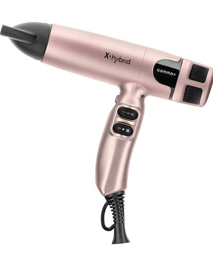 The Gamma+ Hair X-Hybrid Professional Hair Dryer is your go-to tool for innovative, high-quality, and reliable performance in the salon. Crafted with professionals in mind, it combines power, Ionic technology, temperature control, and ergonomic design to elevate your styling experience."