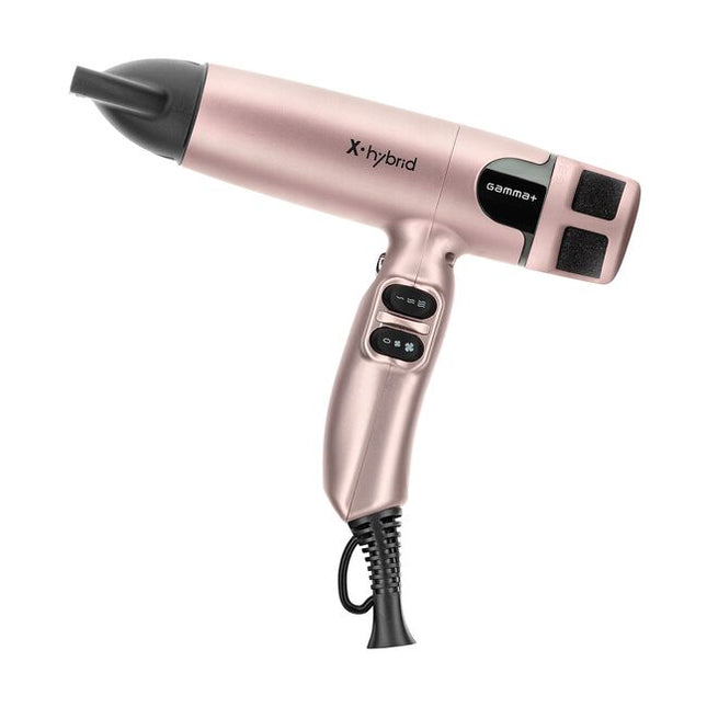 The Gamma+ Hair X-Hybrid Professional Hair Dryer is your go-to tool for innovative, high-quality, and reliable performance in the salon. Crafted with professionals in mind, it combines power, Ionic technology, temperature control, and ergonomic design to elevate your styling experience."